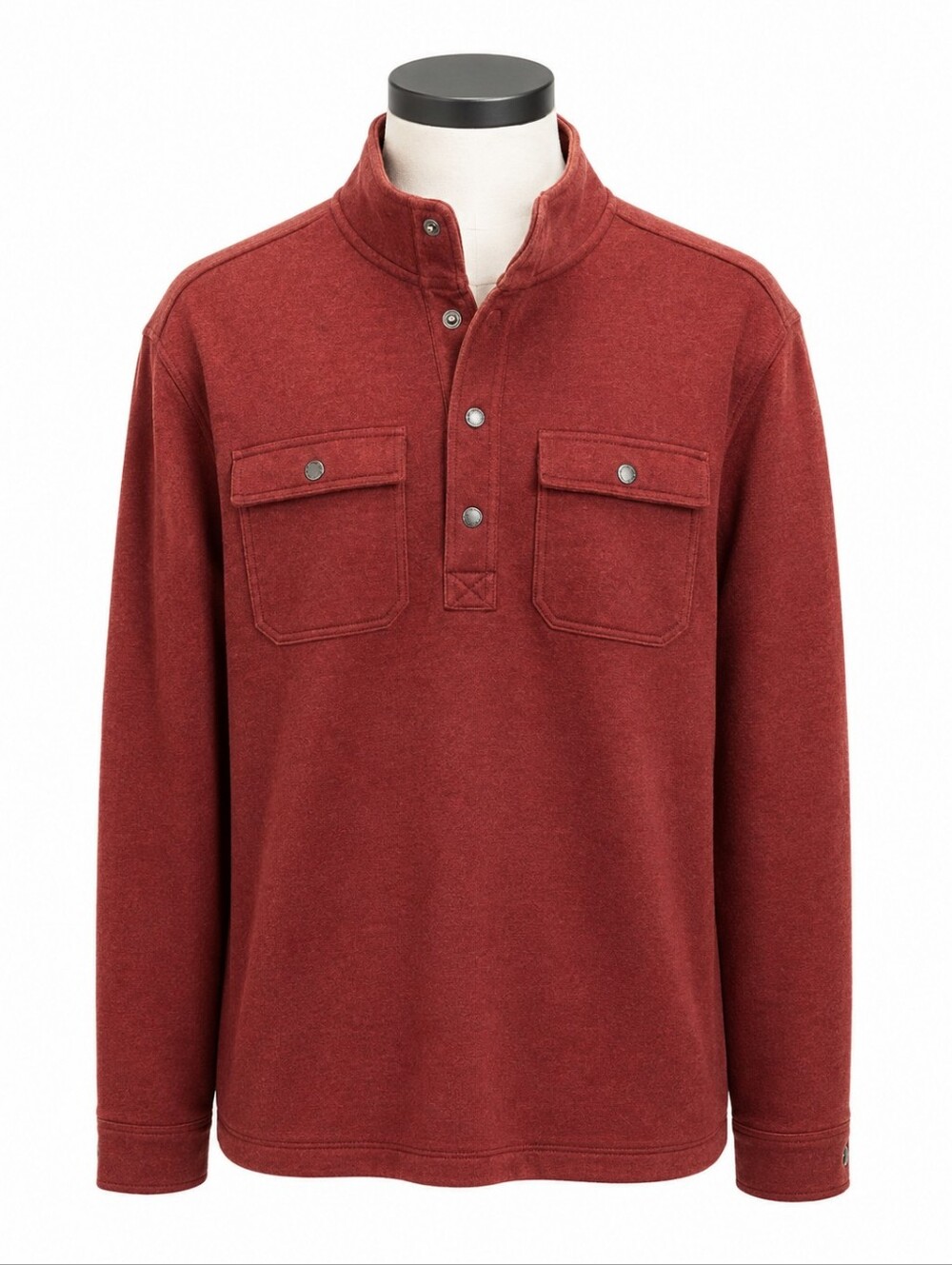 Duluth Trading Company Men's T Snap Mock Neck Pullover Jacket Shirt XL Gorpcore